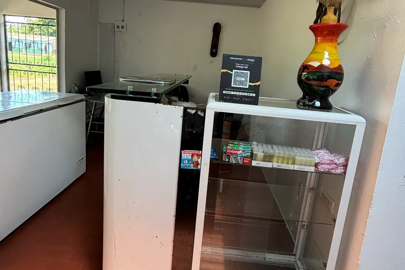 Recepción del hospedaje en La Primavera, Vichada.